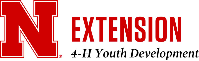 University of Nebraska-Lincoln's Extension Department 4-h Youth Development logo.