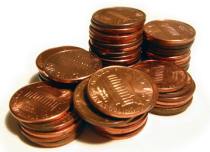 stack of pennies